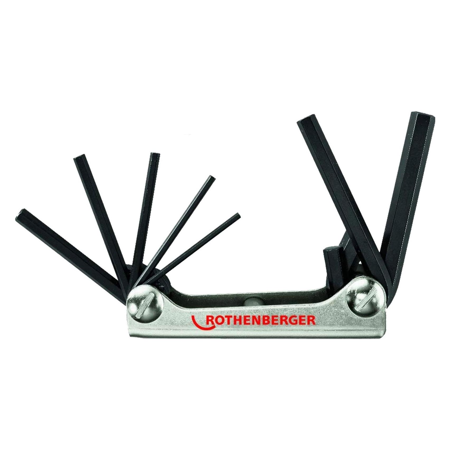 Rothenberger Innensechskant-Set, Klapph., 7-teilig, 2,5-10mm (70301)