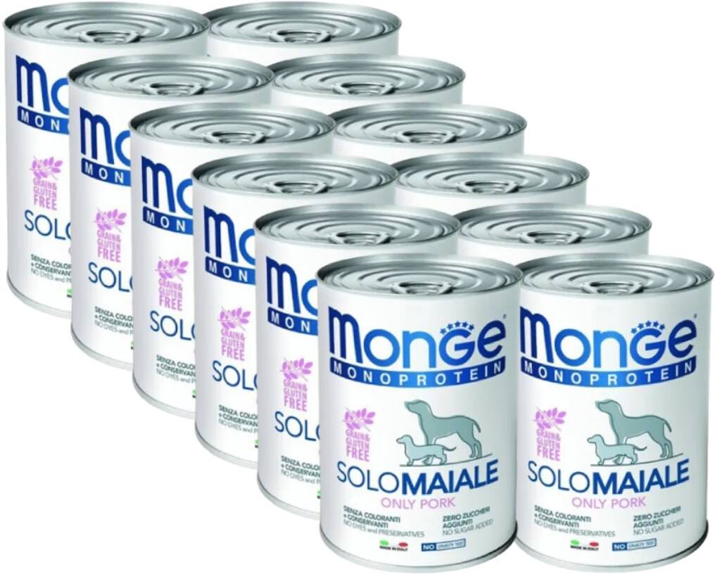 Kit Risparmio 12x400G Monge Monoprotein Dog MAIALE