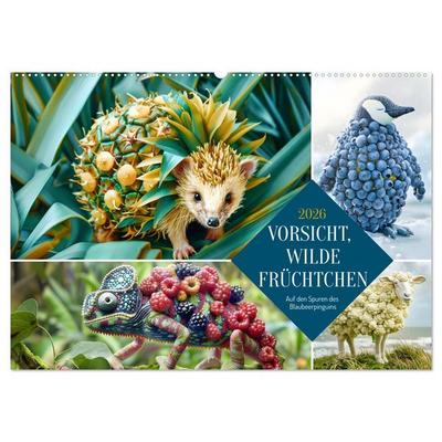 Vorsicht, Wilde Früchtchen (Wandkalender 2026 DIN A2 quer), CALVENDO Monatskalender
