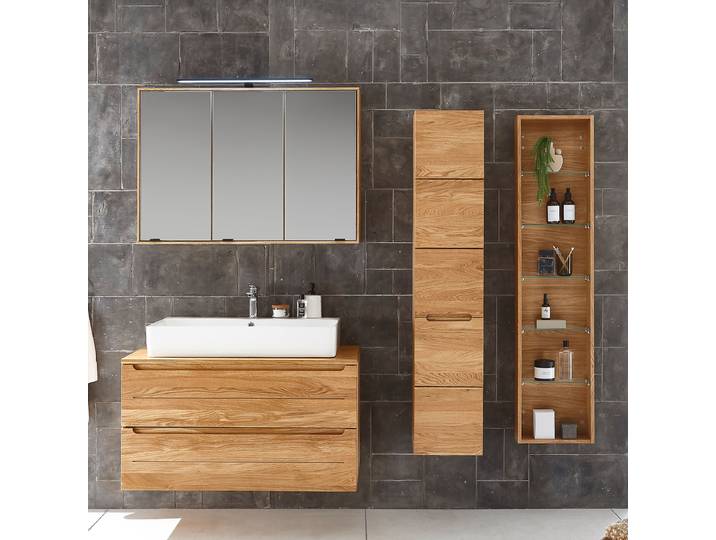 Meuble sous-vasque 100cm Marron