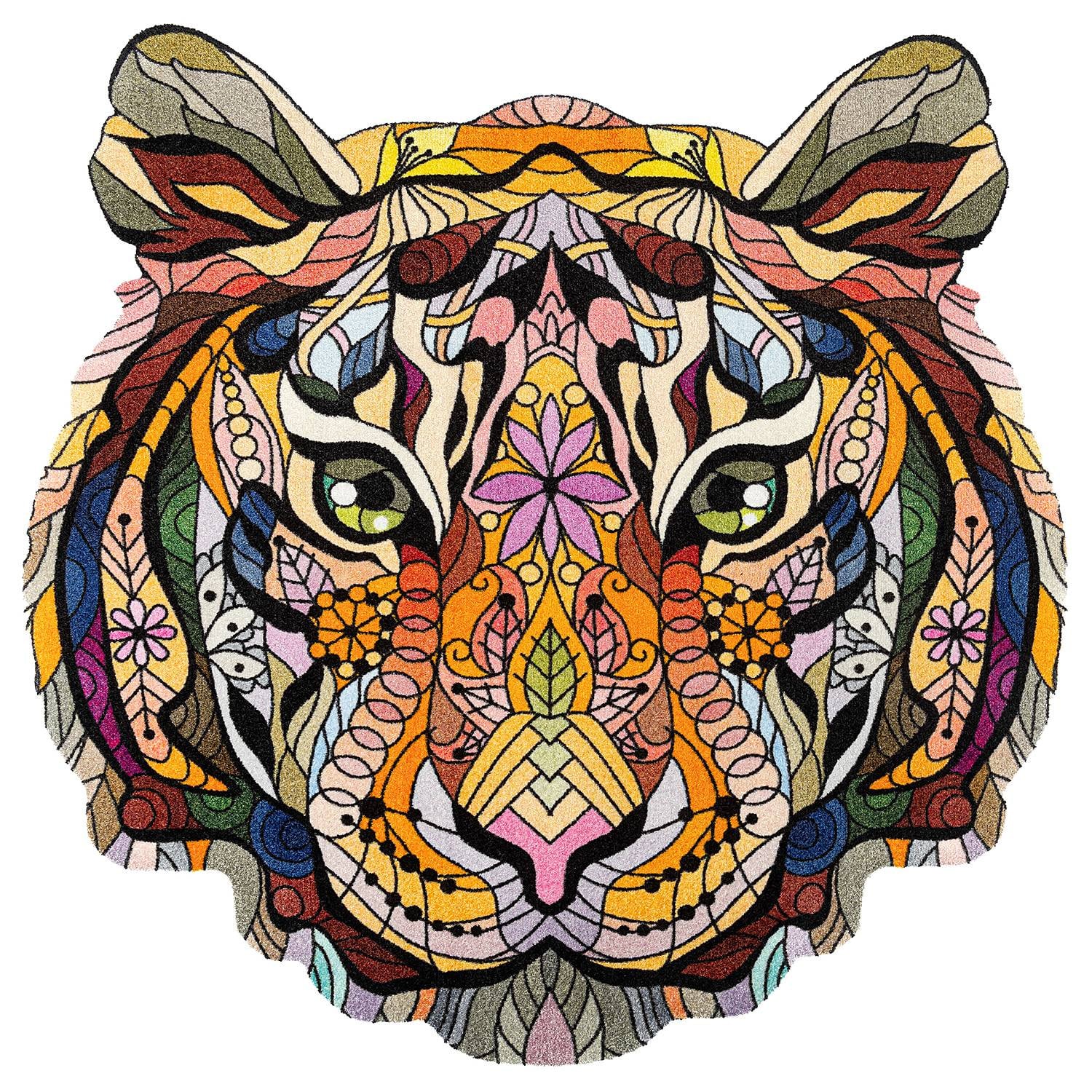 home24 Deur- en schoonloopmat Mystic Wilderness, meerkleurig, 120 x 120 cm