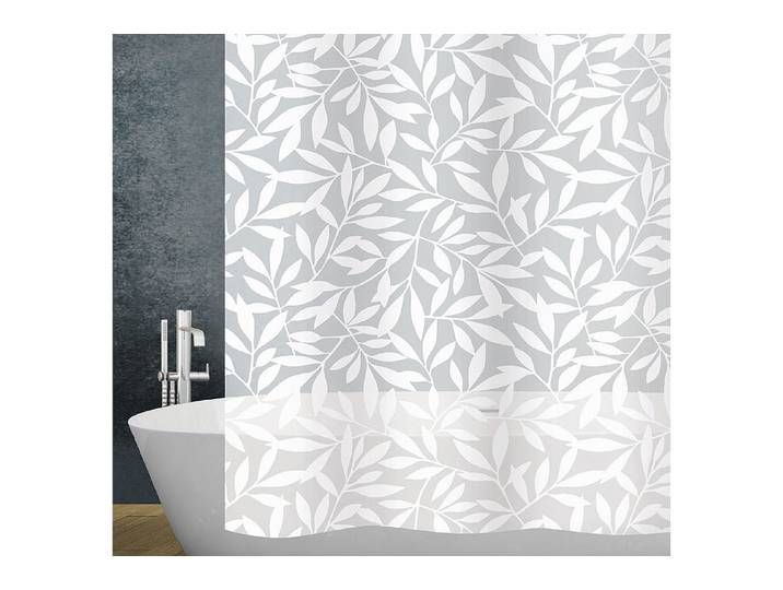 Qualité & Prix Duschvorhang Leaf Weiss 180 × 200 cm