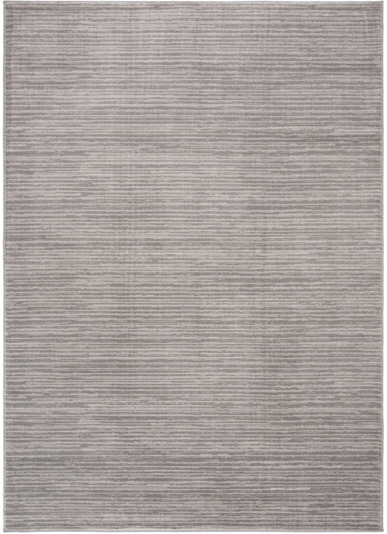 Latitude Run Hod Solid Colour Area Rug Silver Rectangle 91 x 152 cm
