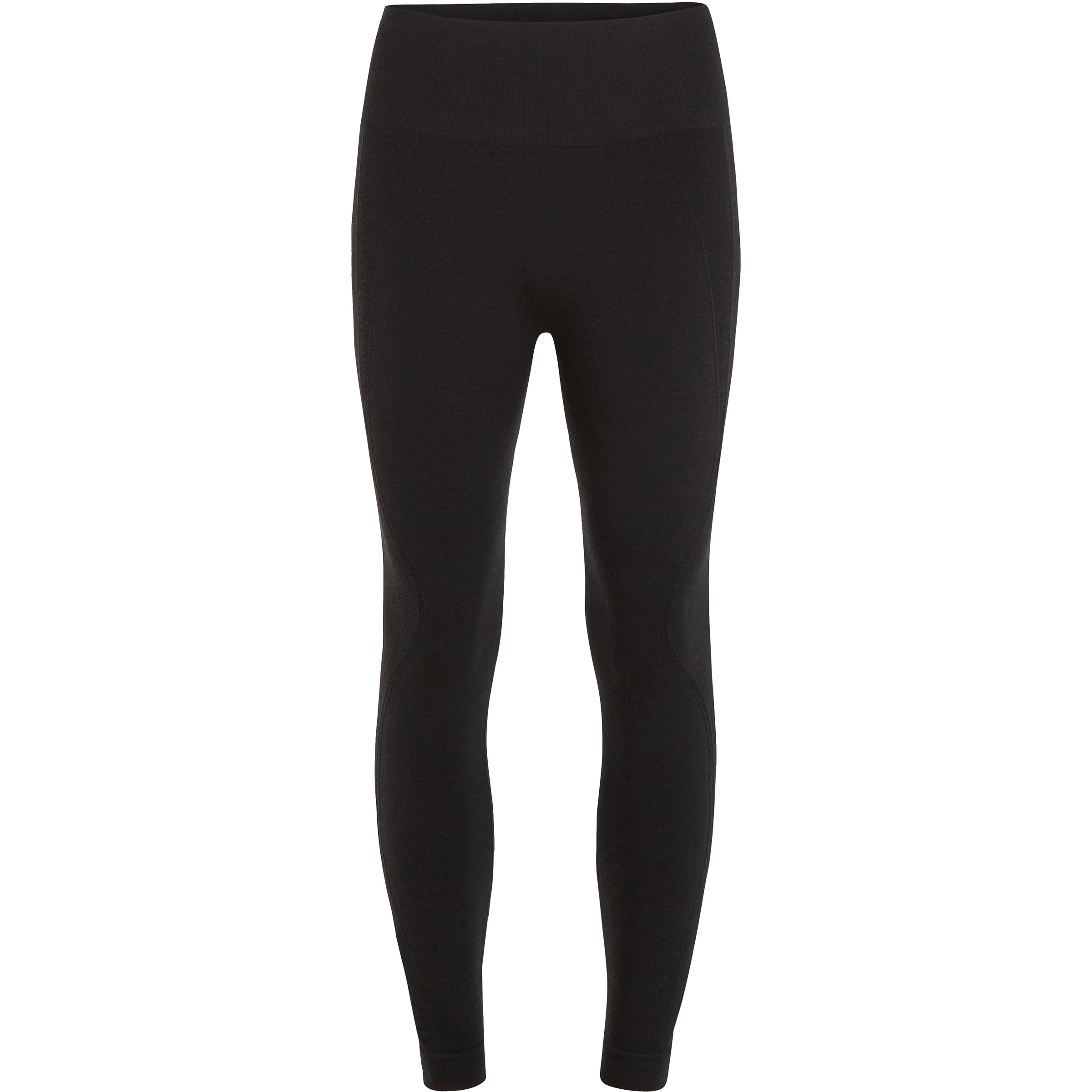Icebreaker Seamless Active 25" Tights Damen Laufhose schwarz Größe M Yoga | Training & Fitness | Laufen Hautfreundlich Merinowolle | Lyocell (Tencel)