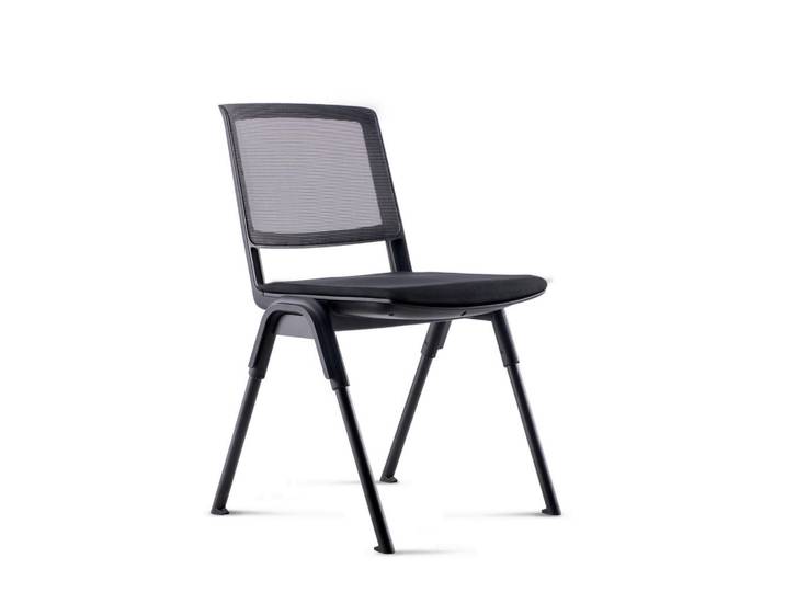 Mid.you Besucherstuhl, Schwarz, rund, 54x81x51 cm, stapelbar, Büromöbel, Bürostühle, Besucherstühle