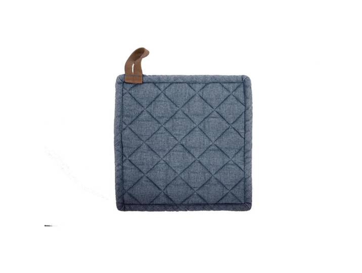 Topflappen Myrna blau Baumwolle B 20 cm