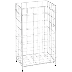 VEPATIM Gitterabfallkorb faltbar 360x255x620mm praktisch hygienisch weiß beschichtet