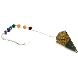 Orgonite Power Chakra Pendulum - Flower of Life