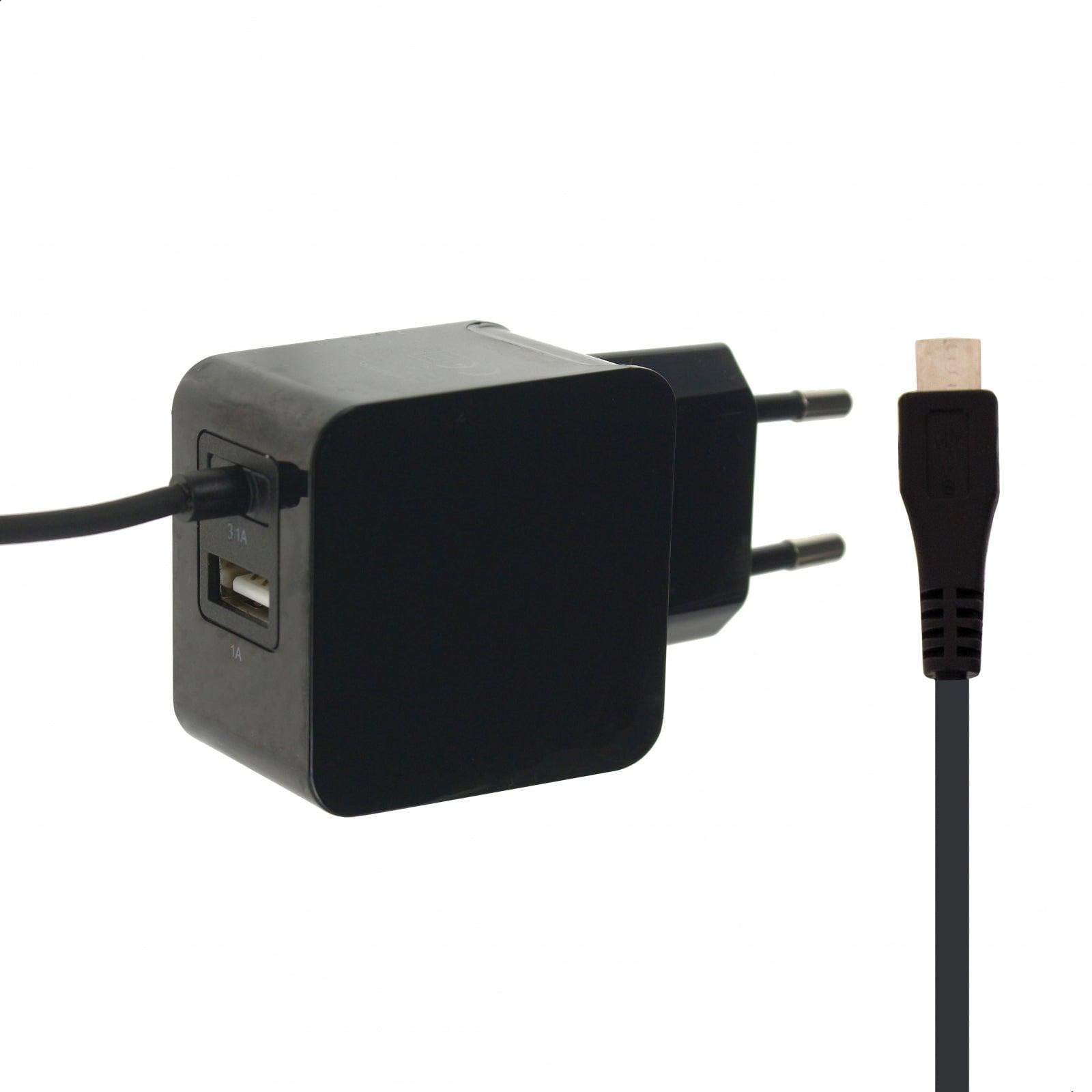 Mobilize Wandoplader USB + Micro USB 15W 1m - Zwart