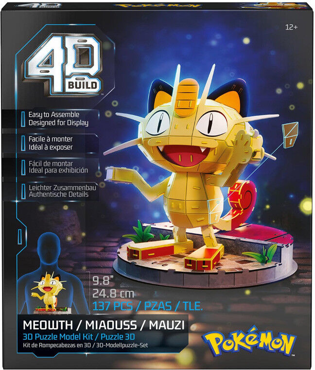Spin Master 4D Build Pokémon - Miaouss