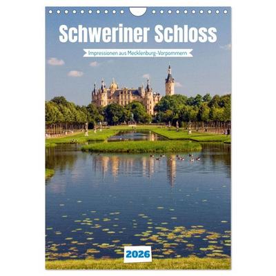 Schweriner Schloss - Impressionen aus Mecklenburg-Vorpommern (Wandkalender 2026 DIN A4 hoch), CALVENDO Monatskalender