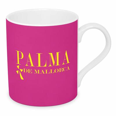 Happy Place Palma de Mallorca Mug 2024 D@H, Tasse, Teetasse, Kaffetasse, Kaffee Becher, Bone China, 350 ml, 564302721