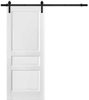 SARTODOORS Lucia 31 White Wood Sliding Barn Door