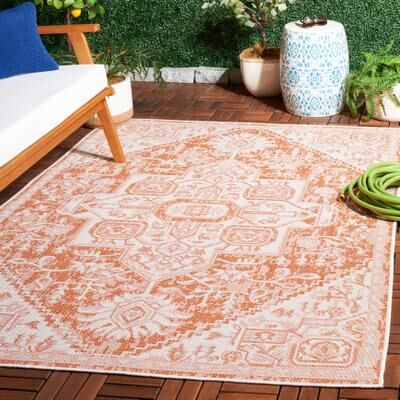 SAFAVIEH Bermuda George Geometric Indoor/Outdoor Waterproof Rug