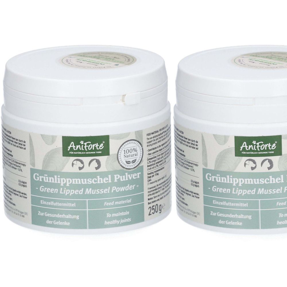 AniForte Grünlippmuschel Pulver 250 g x2 2x250