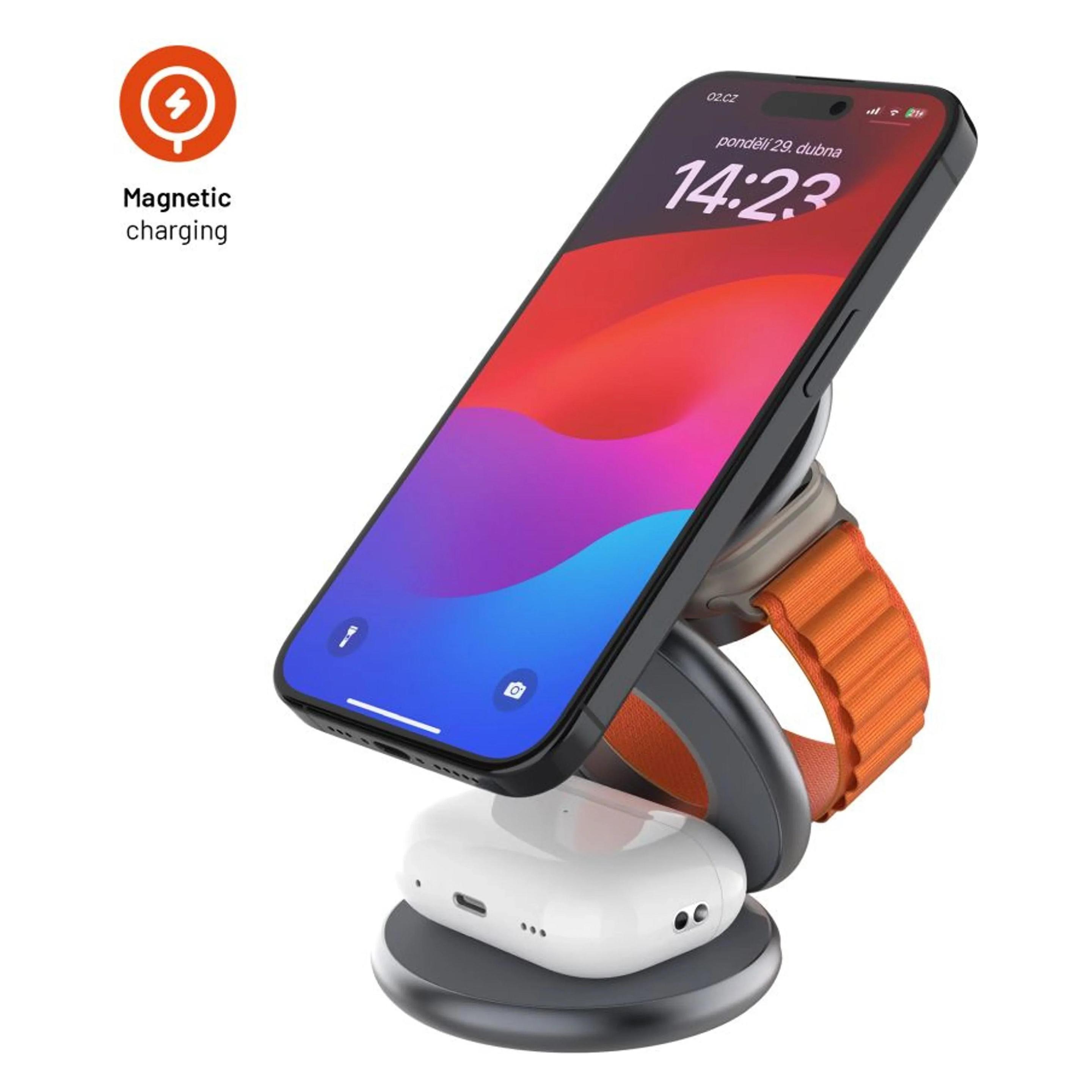 Fixed MagPowerstation Round (25 W) (FIXMPOS-RO-GR)