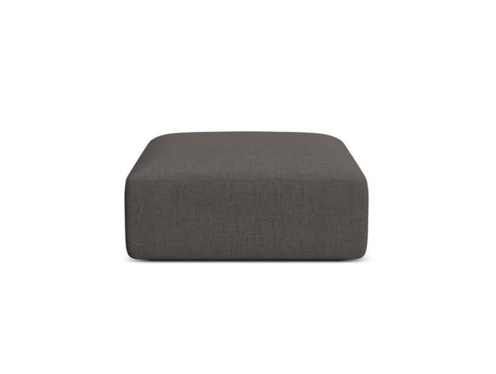 Pouf en tissu structurel gris