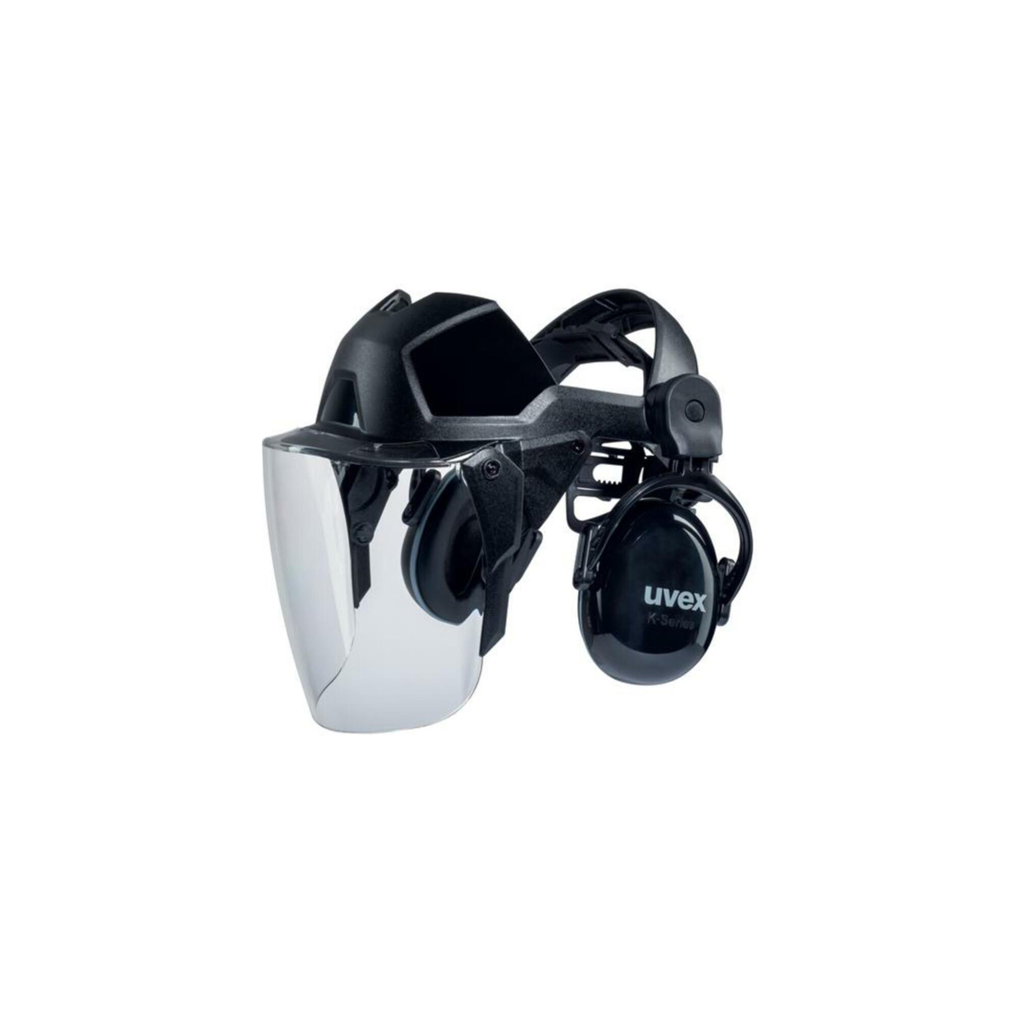 Uvex Pheos faceguard Visier mit Gehörschutz und UV400 Polycarbonat-Scheibe (9790212)