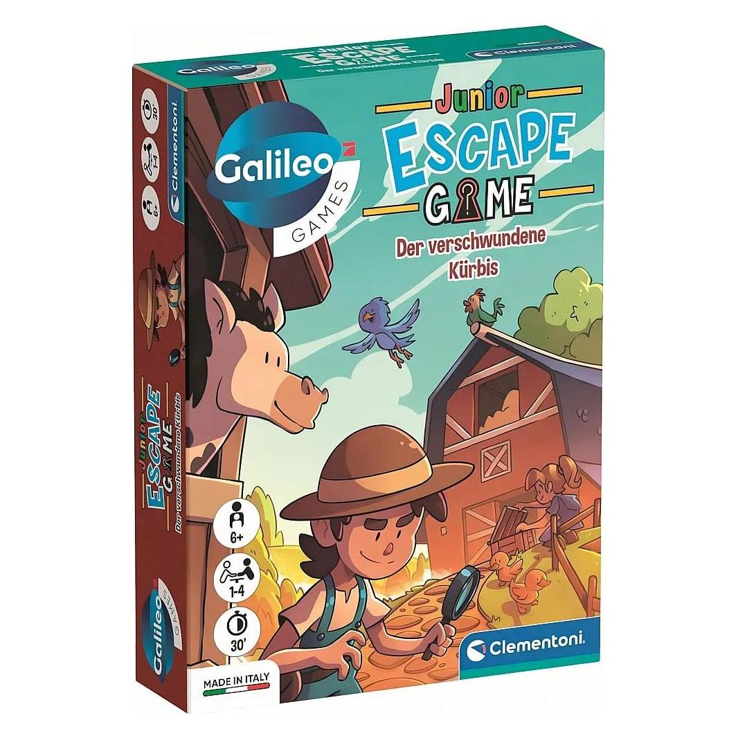 Clementoni Clemen Escape Game Junior - Der verschwundene Kürbis 5941 (Deutsch, 1 - 4 Spieler) (59411)