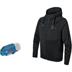 Bosch Beheizbare Hoodie GHH 12+18V XA mit Akkuadapter  schwarz - 06188000ET - schwarz