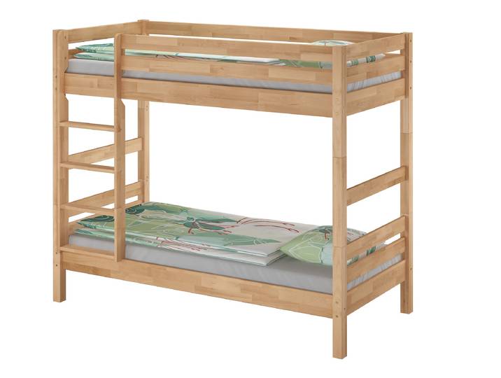 Schönes Etagenbett 90 x 200 cm Buche Massiv Extra Stabil Erwachsene