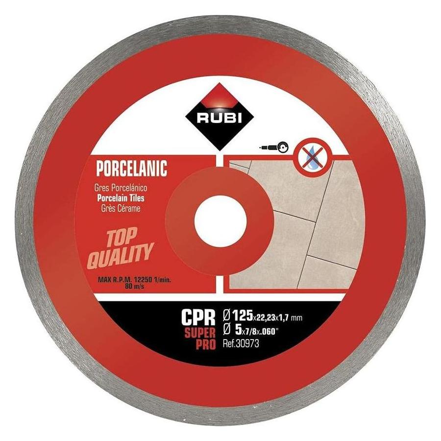Rubi Tarcza Diamentowa Cpr 125 Superpro Do Gresu Porcelanowego (RUBI30973)