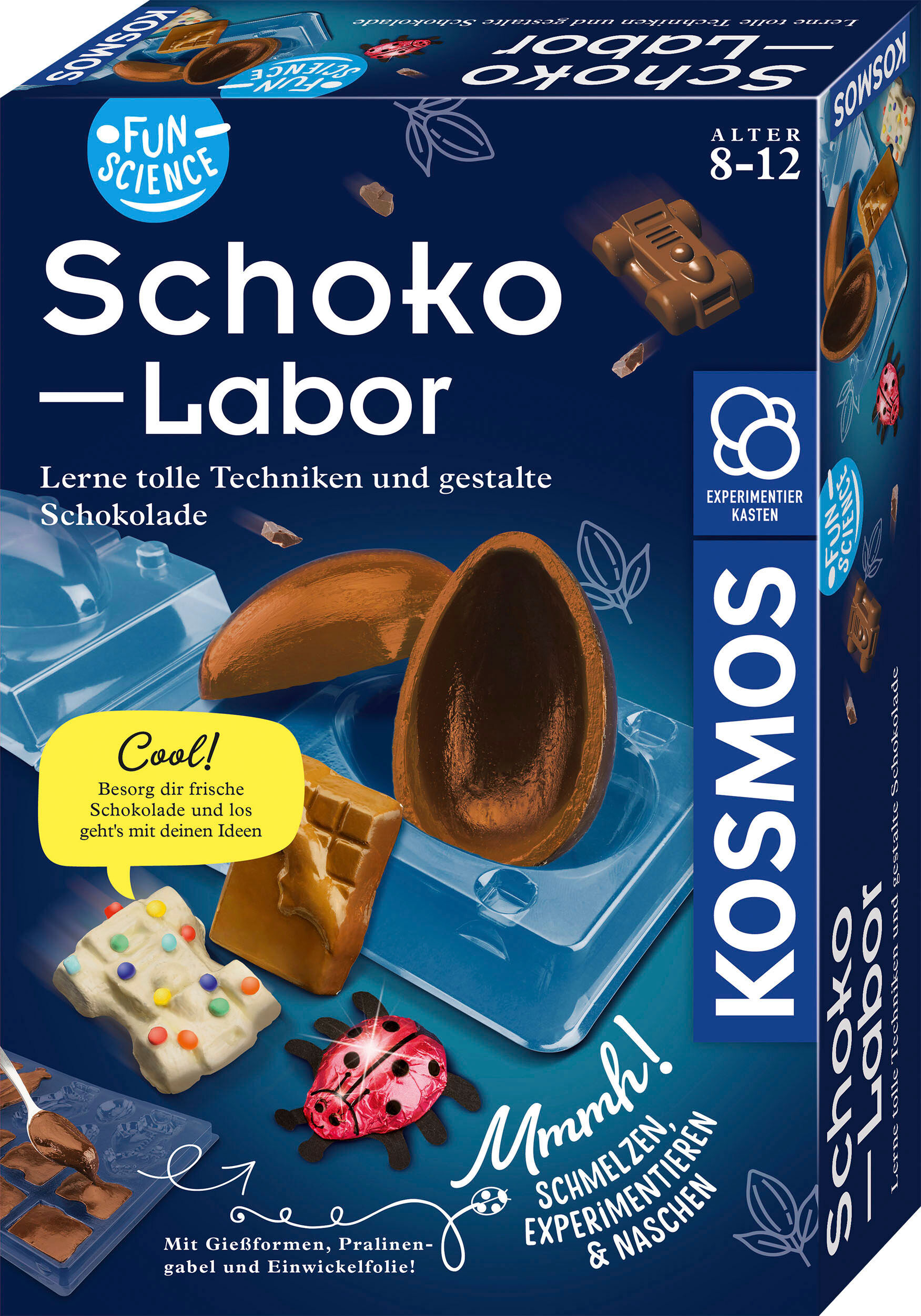 Experimentierkasten KOSMOS "Fun Science Schoko-Labor", bunt (weiß, neutral), Experimentierkästen, Kinder, Experimentierkasten, Made in Germany