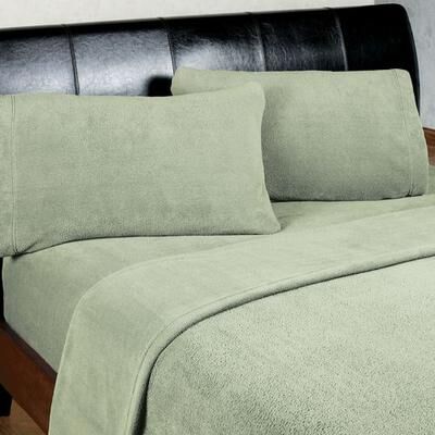 Jla Home/E & E Co. Ltd Soloft Microplush Sheet Set, Twin, Sage