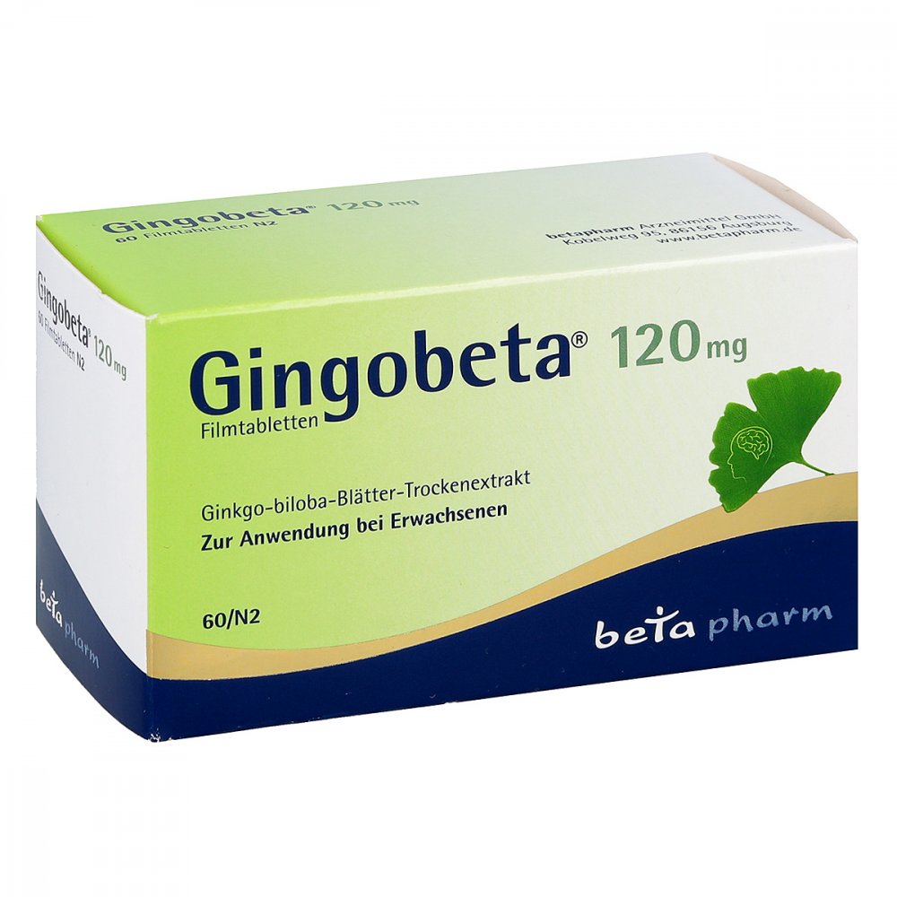 betapharm Arzneimittel GmbH Gingobeta 120 mg Filmtabletten 12461663