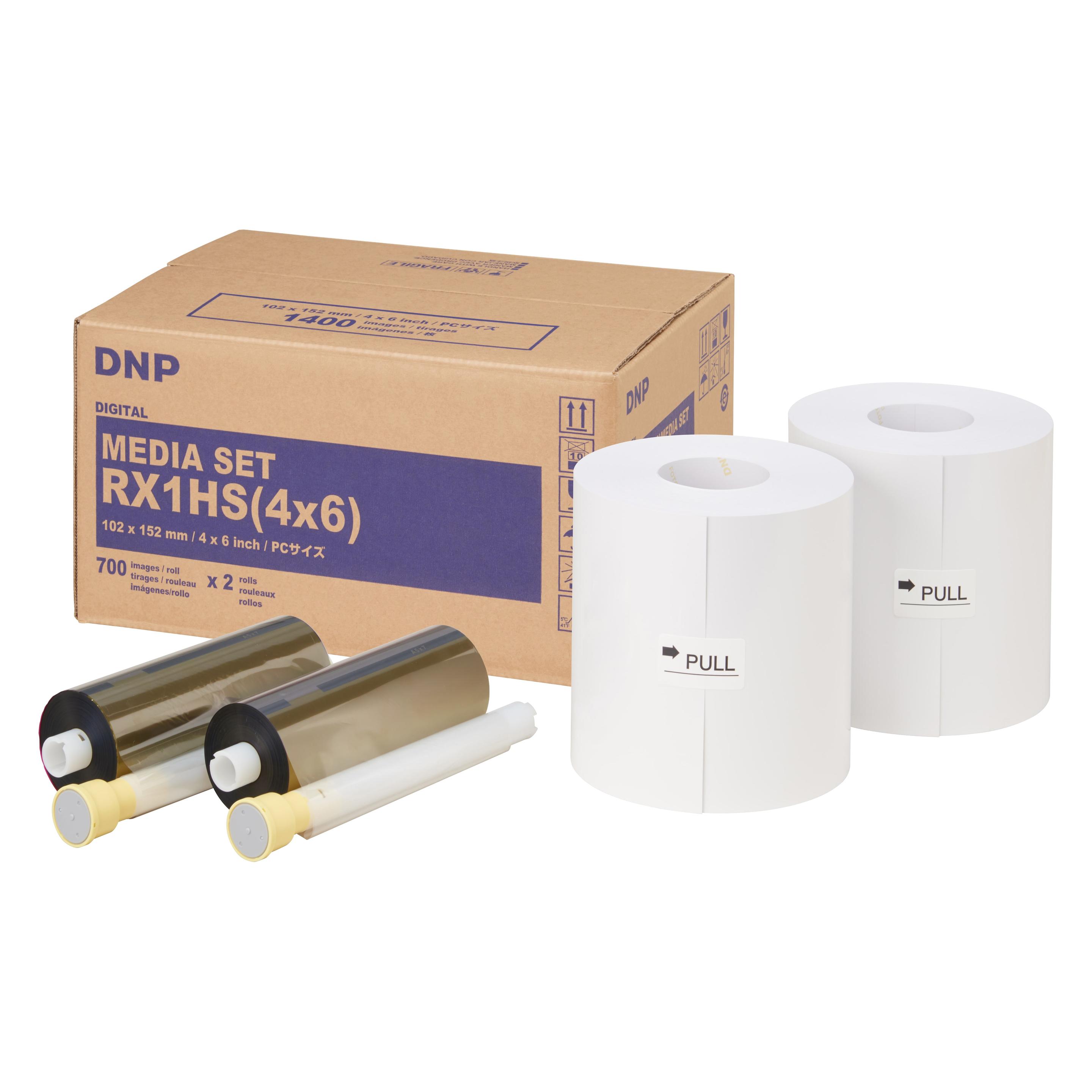 DNP Papier DSRX1HS-4X6HS 2 Rollen à 700 St. 10x15 für DS-RX1HS (10 x 15 cm) (670206)