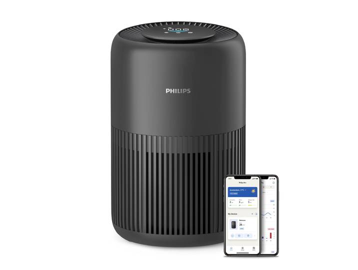 Luftreiniger PHILIPS AC0951/13 PureProtect Mini 900 Series, Luftreinigungsrate 250 m³/h , grau (dunkelgrau), B:24cm H:23,8cm T:36,4cm, Luftreiniger, Luftreiniger, 3-Schichten-HEPA-Filtersystem, leise