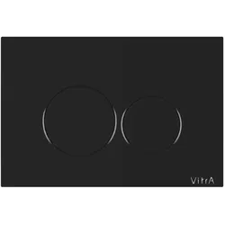 VitrA Origin WC-Betätigungsplatte für 2?Mengen?Spülung Schwarz Hochglanz,740-2450 740-2450