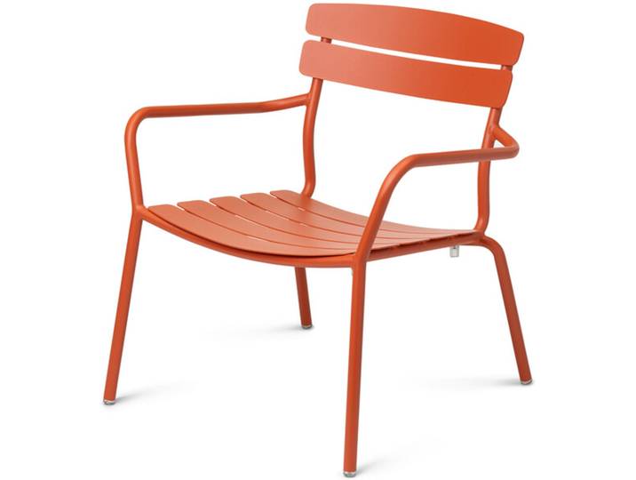 Lounge Sessel Granada Aluminium orange 68.2x75x69.5 cm