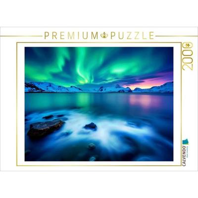 CALVENDO Puzzle Nordlicht. Langzeit. Gänsehaut. | 2000 Teile Lege-Größe 90 × 67 cm Foto-Puzzle für glückliche Stunden, von , Calvendo Puzzle