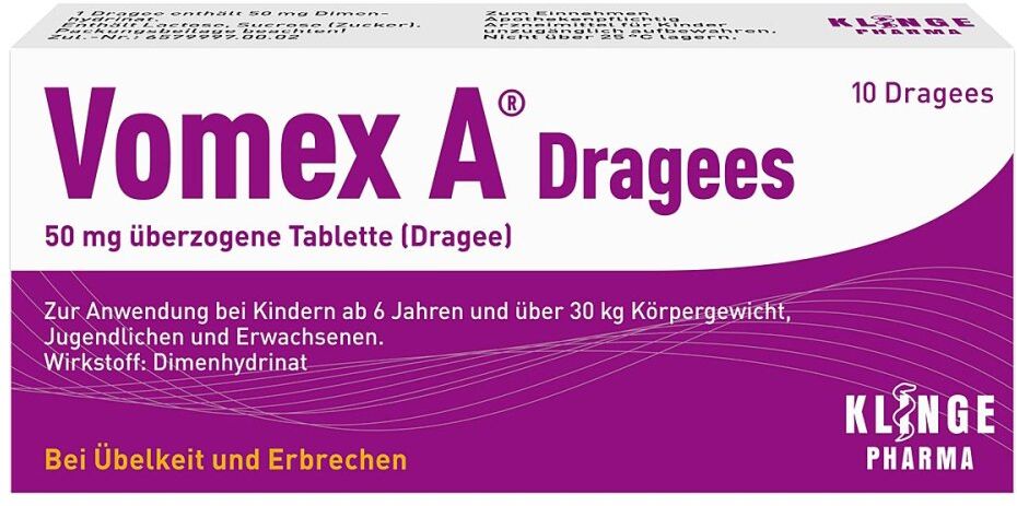 Vomex A Dragees