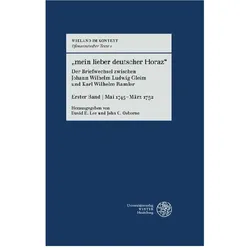 „mein lieber deutscher Horaz“, Fachbücher von David E. Lee, John C. Osborne, Gerlinde Wappler