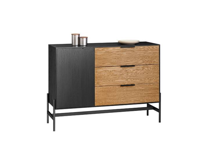 SIDEBOARD Schwarz-Natur