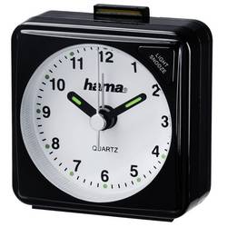 hama 00186329 Reisewecker A50, Schwarz
