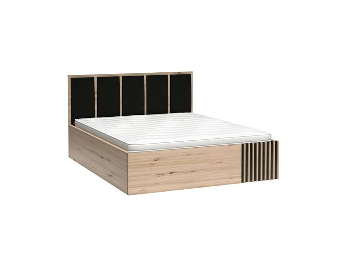 Doppelbett mit Bettkasten und Metallrahmen ohne Matratze CAYA C-16, 180x200 cm
