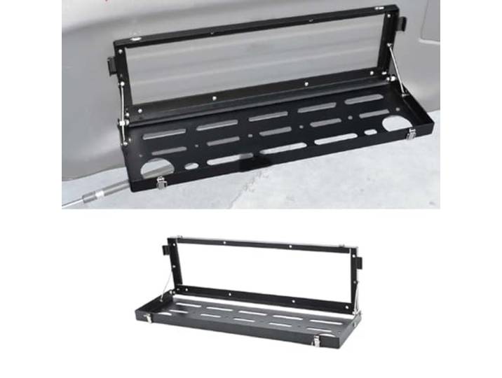 ZFYXZ Auto-Heckklappen-Organizer, faltbar, für Suzuki Jimny JB74 2010–2022, Aufbewahrungsregal für Hecktür, Aluminiumlegierung, Zubehör