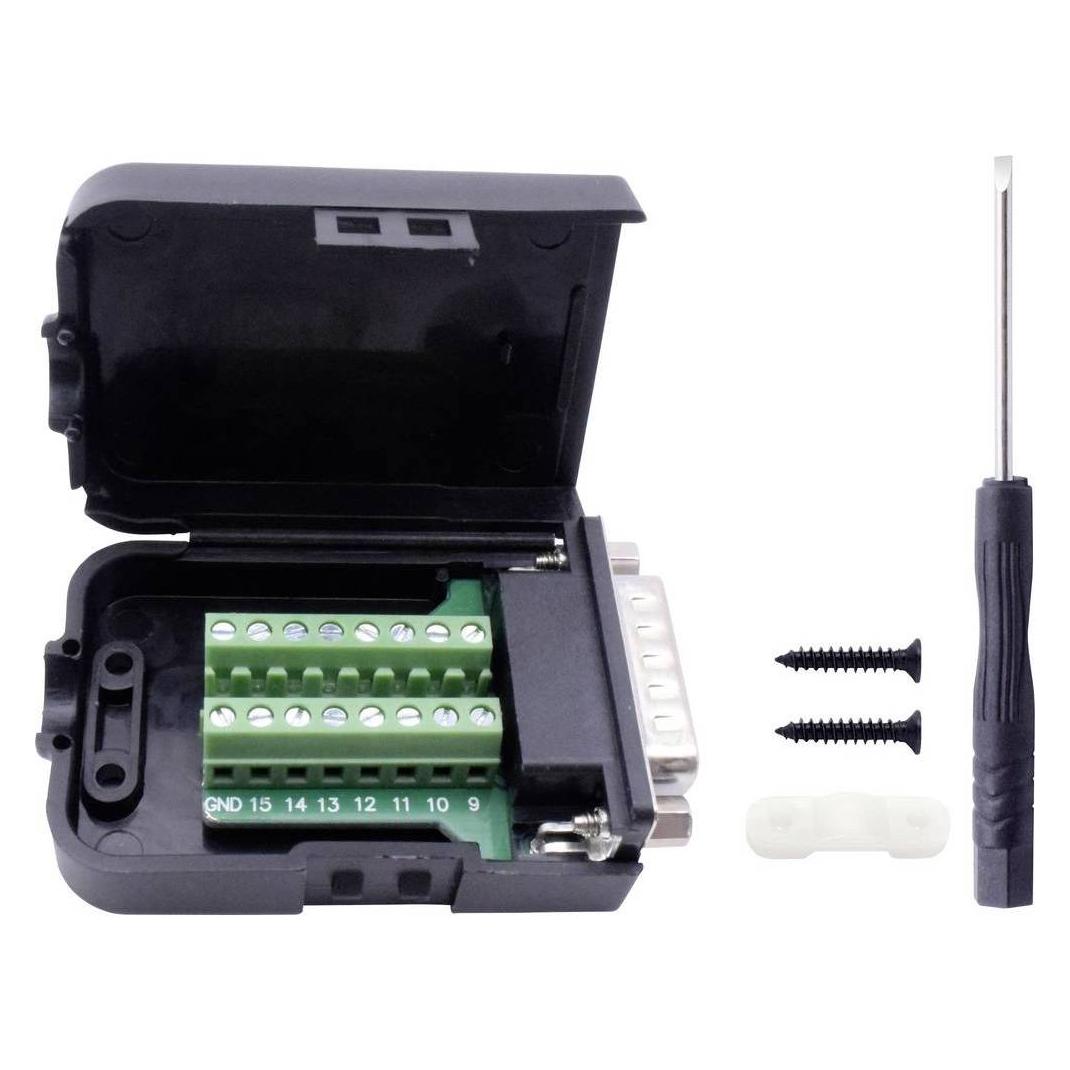 Tru Components D-SUB Stiftleisten-Set Polzahl 15 Schrauben 1 St. (8435744)