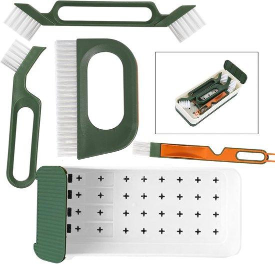 Famanu multifunctionele 7-in-1 borstel voor grondige reiniging van badkamer en keuken