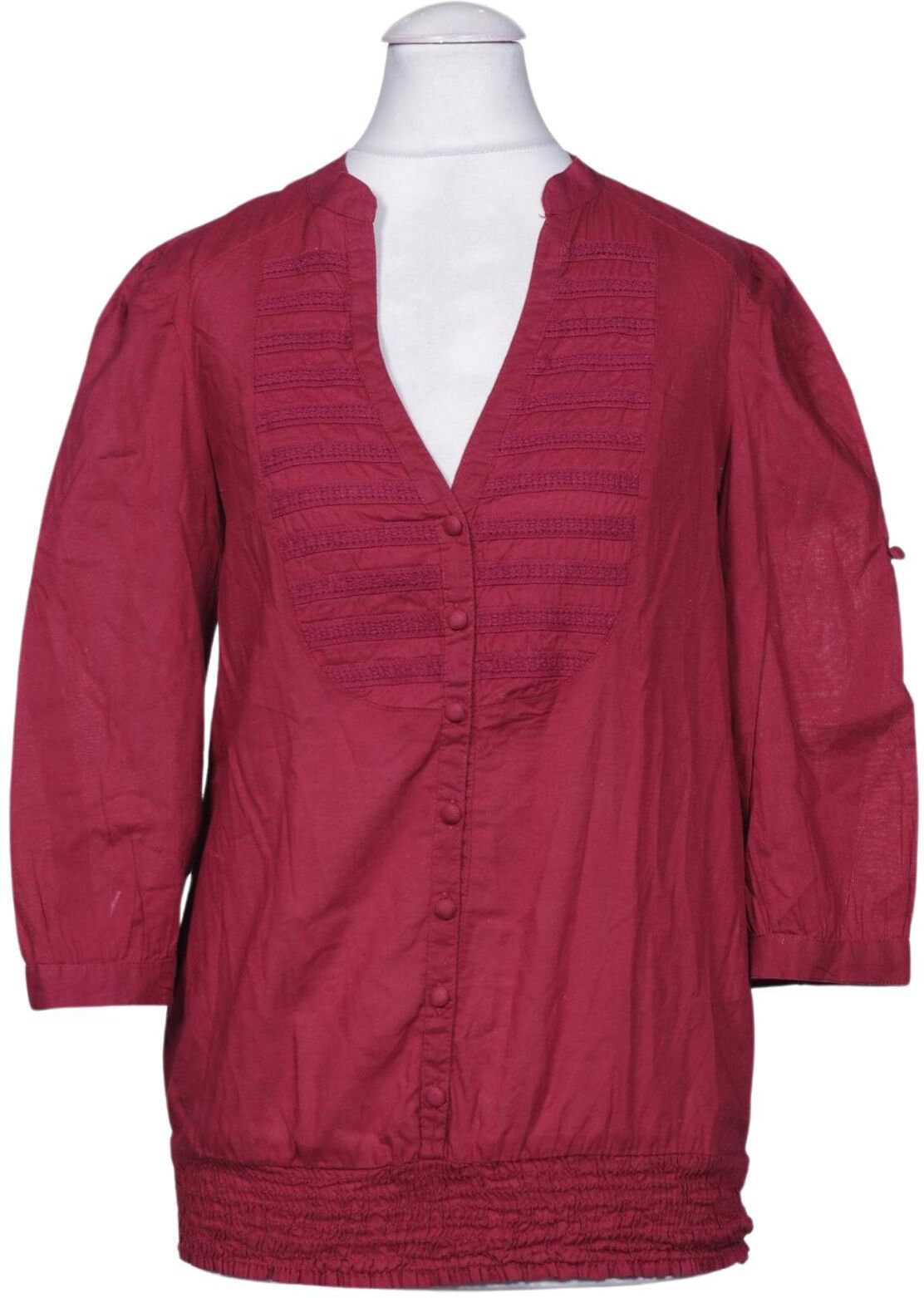 Stradivarius Damen Bluse, Rot, Gr. S, Baumwolle - Second Hand