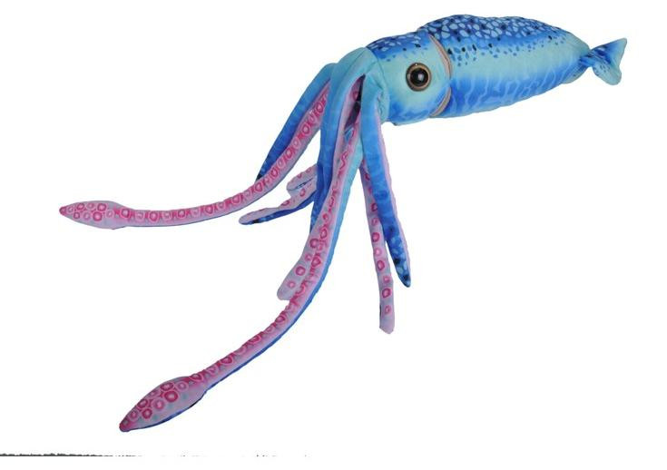 Wild Republic Blauwe Octopus Pluche Knuffel 55 cm