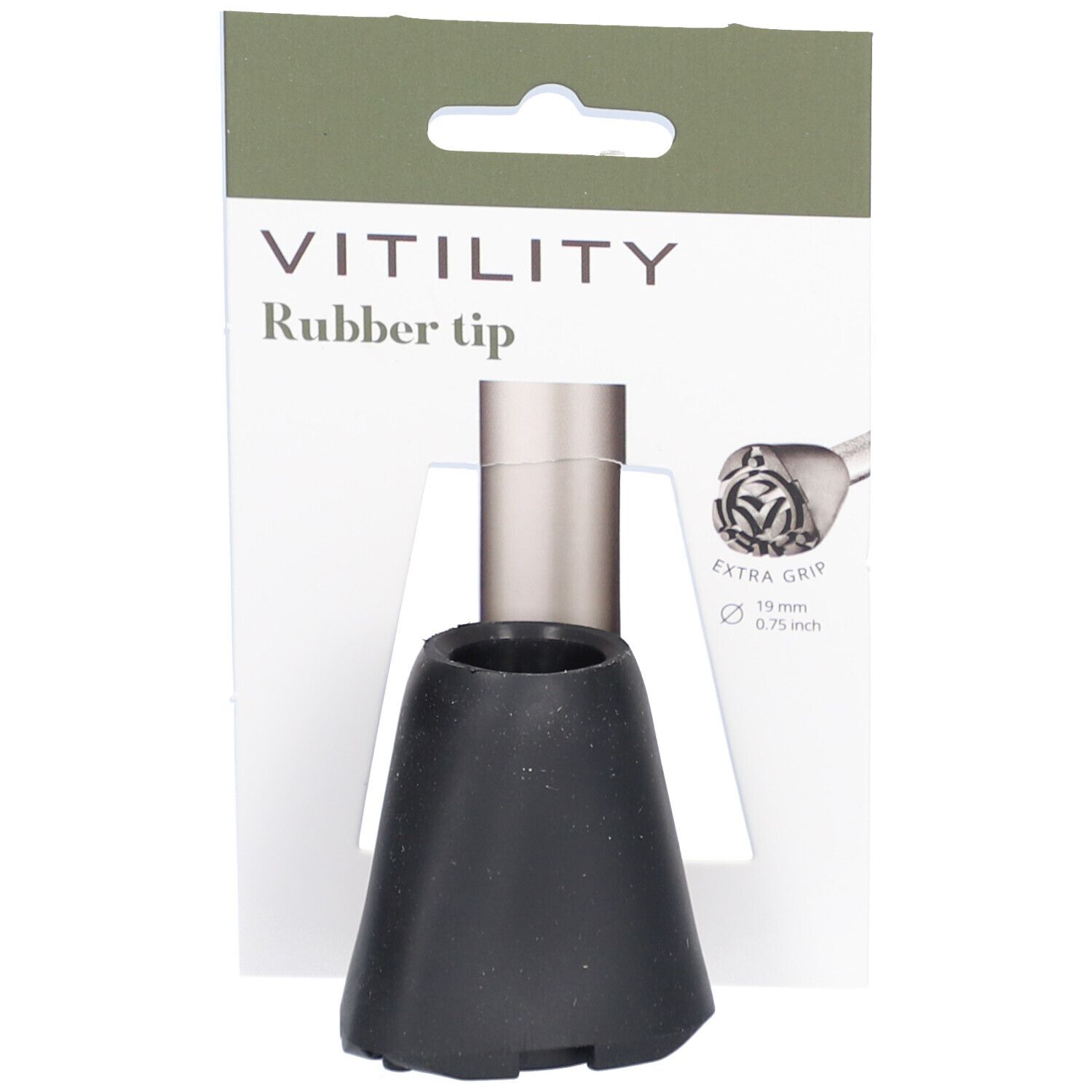 Vitility Stockkapsel 18-19mm schwarz 1 St Zubehör