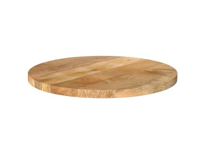 GKHPYURE Runde Tischplatte Ø 60 x 3,8 cm aus Mango-Massivholz Einzigartige Oberfläche und Maserung, leicht zu reinigen, glatte Oberfläche, kombinierbarer Boden, für den privaten und