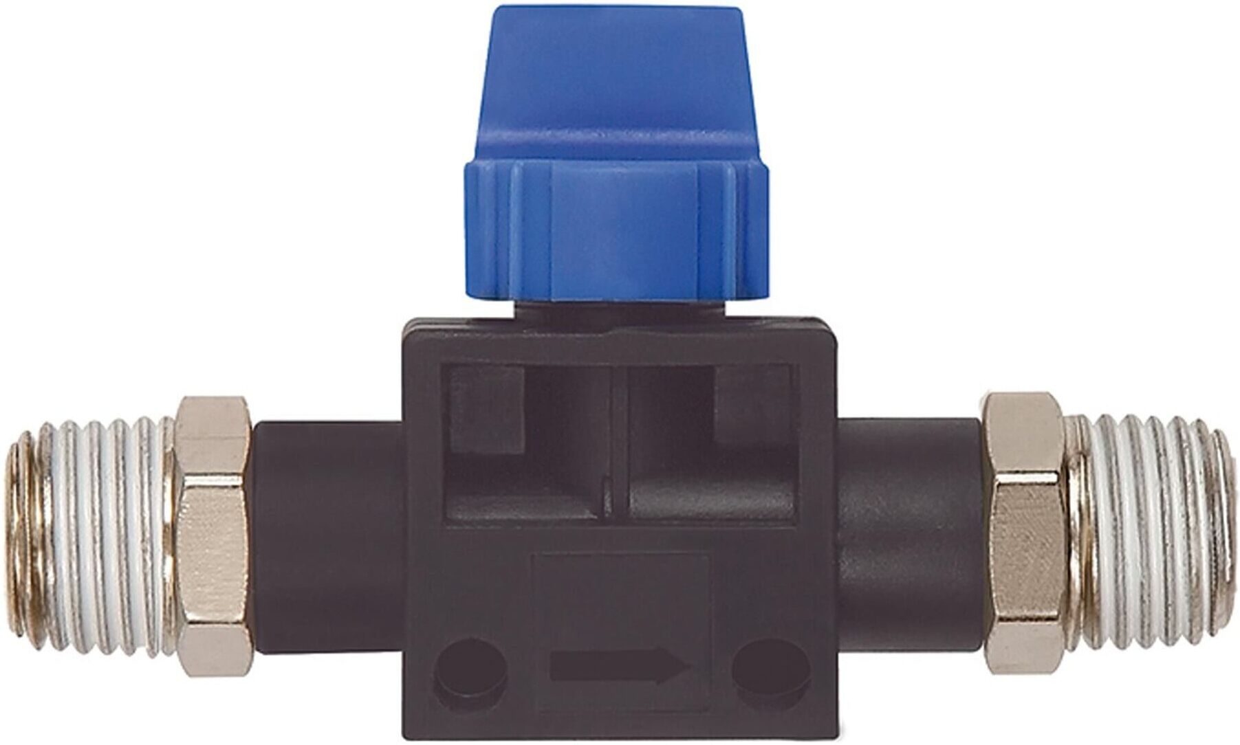Riegler 3/2-Wegeventil »Blaue Serie«, AG/AG R 1/4, Gewindebeschichtung (276.014)
