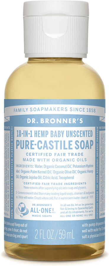 Dr. Bronner's Jabón Líquido sin Perfume 59 ml