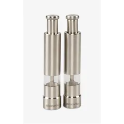 Brabantia Mühle, Pfeffermühle + Salzmühle, Transparent, Silber