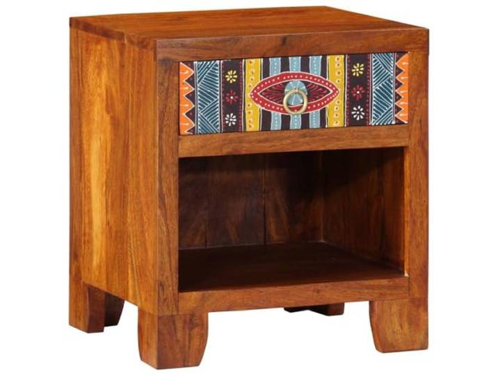 Heofavd Nachttisch 40x35x45 cm Massivholz Akazie Beistelltisch